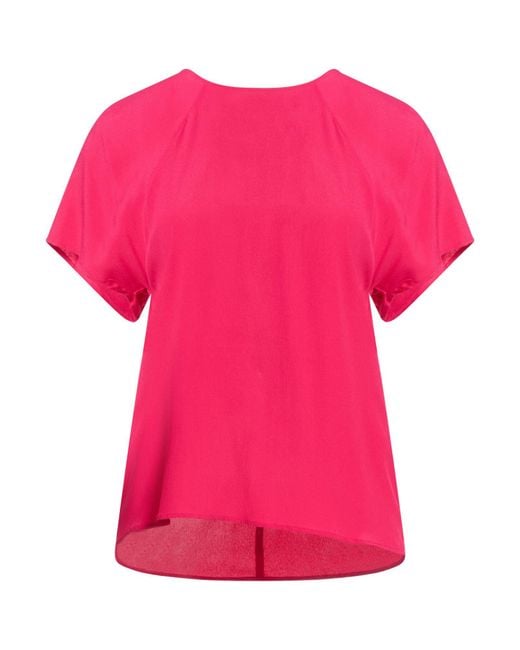 Semicouture Pink Top Acetate, Silk
