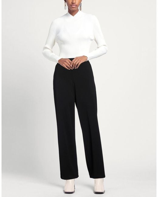 RUE DU BAC Black Pants Polyester, Elastane