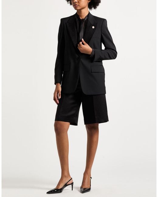 Lardini Black Blazer Polyester, Wool, Elastane