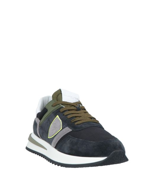 Philippe Model Green Sneakers for men