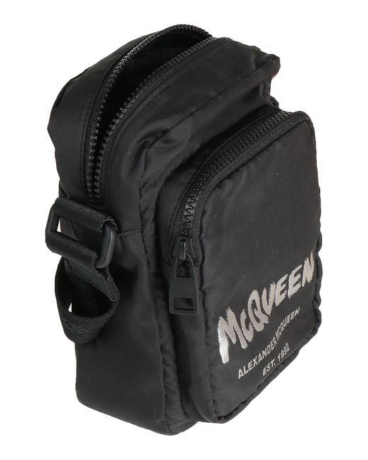McQueen Black Cross-body Bag for men