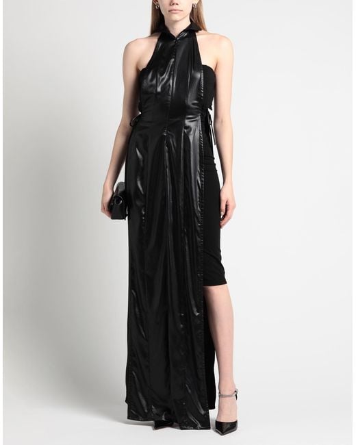 Ludovic de Saint Sernin Black Maxi Dress Polyester