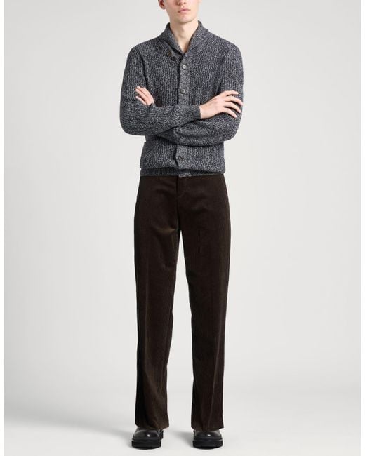 Ballantyne Black Dark Pants Cotton, Elastane for men
