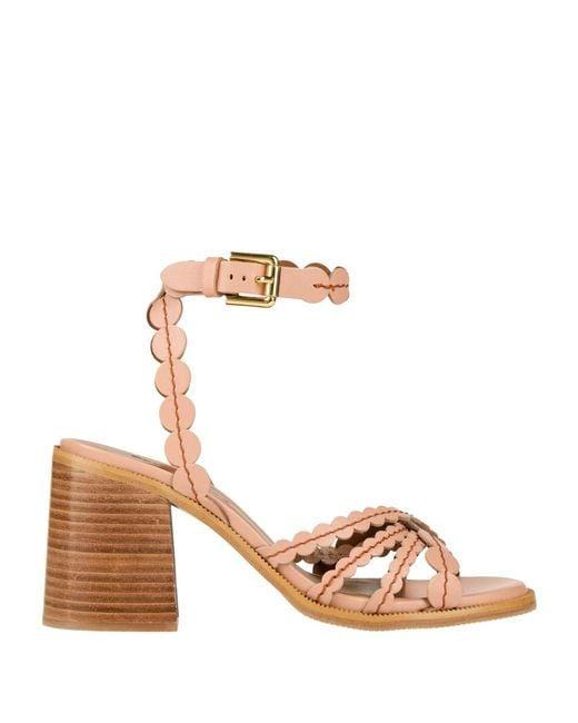 See By Chloé Pink Blush Sandals Calfskin