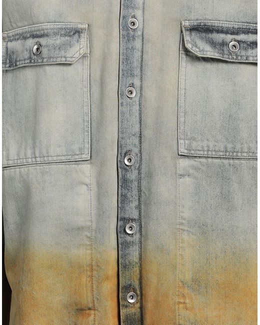 Chaqueta Vaquera Rick Owens de hombre de color White