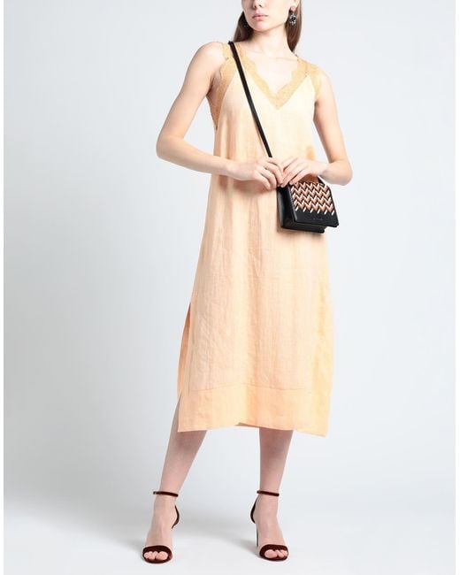 Beatrice B. Orange Midi Dress