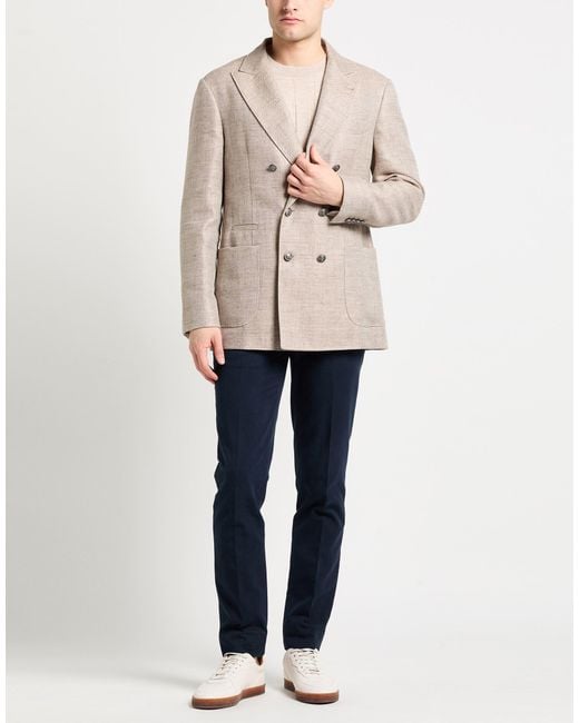 Brunello Cucinelli Natural Blazer for men
