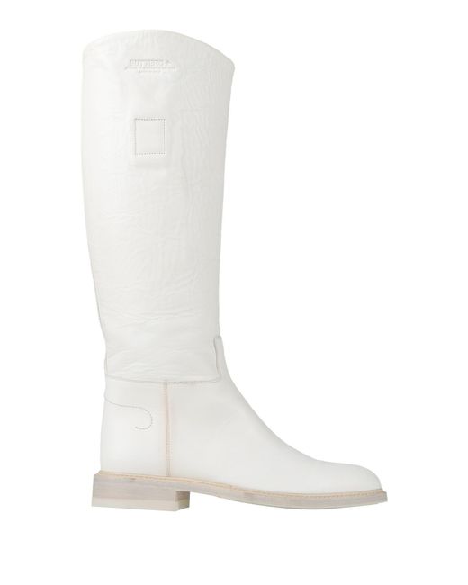 Buttero White Boot Leather
