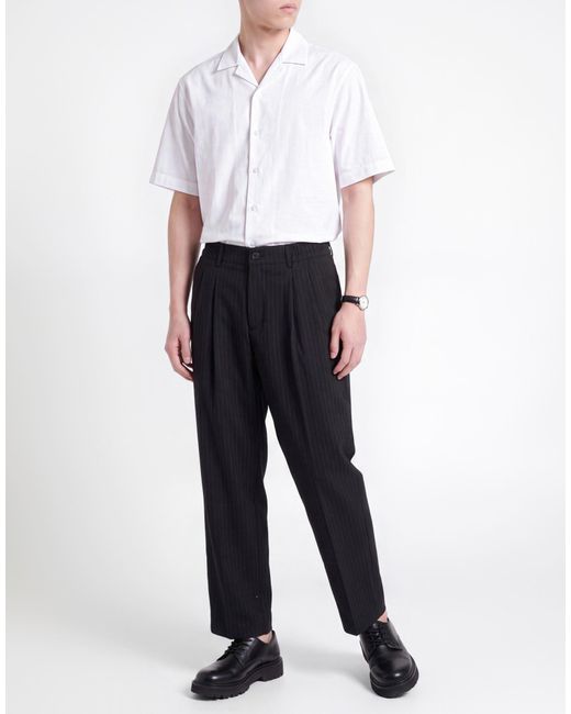 Low Brand Black Pants Cotton, Elastane, Polyester for men