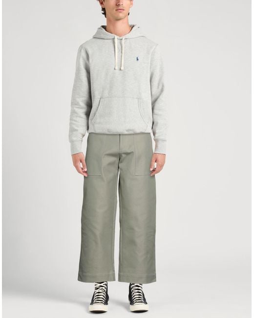 Maison Kitsuné Gray Pants Cotton for men