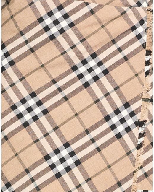 Burberry Natural Mini Skirt Polyester, Wool