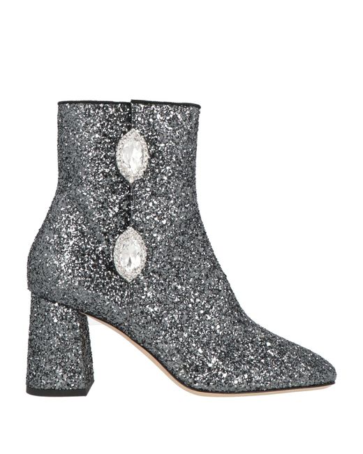 Giannico Gray Ankle Boots