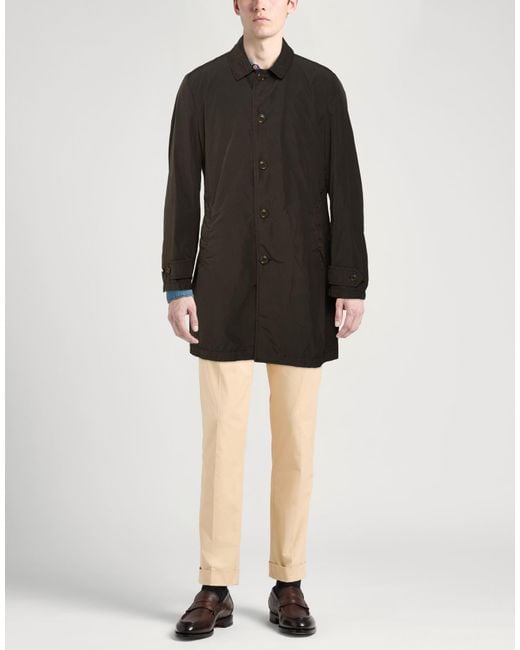 Aspesi Black Overcoat & Trench Coat for men