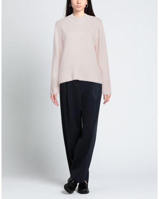 Alysi Pink Turtleneck Virgin Wool