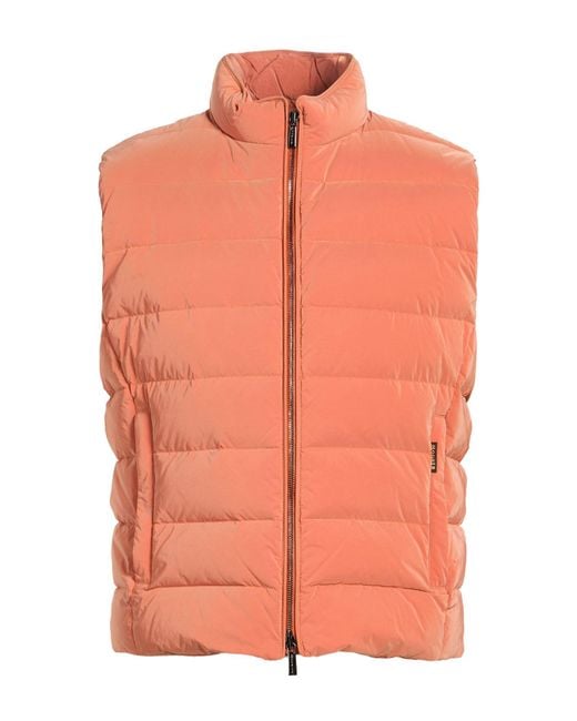 Moorer Orange Gilet for men