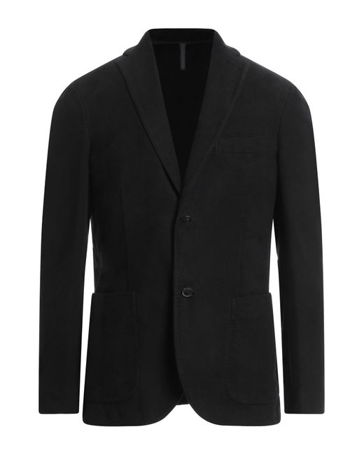 Montedoro Black Blazer Cotton for men