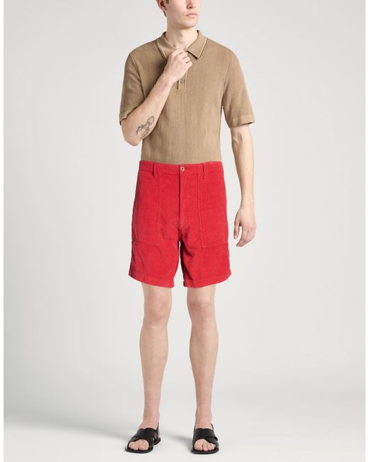 Hartford Red Shorts & Bermuda Shorts for men