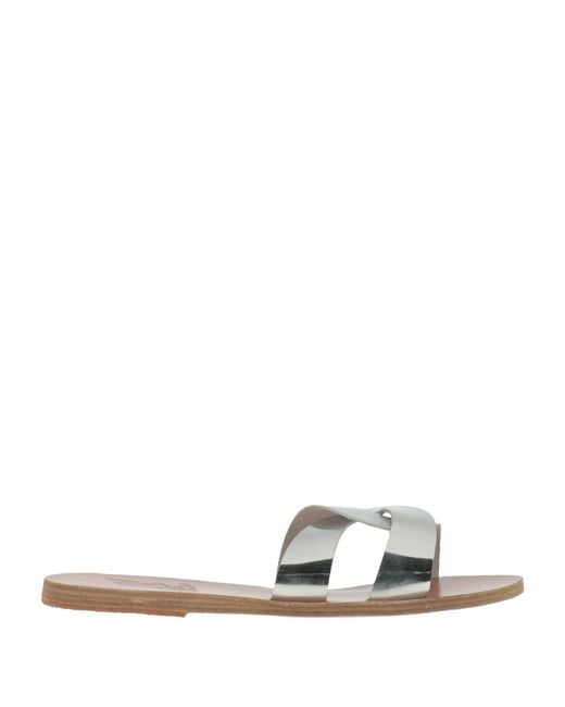 Ancient Greek Sandals White Sandals