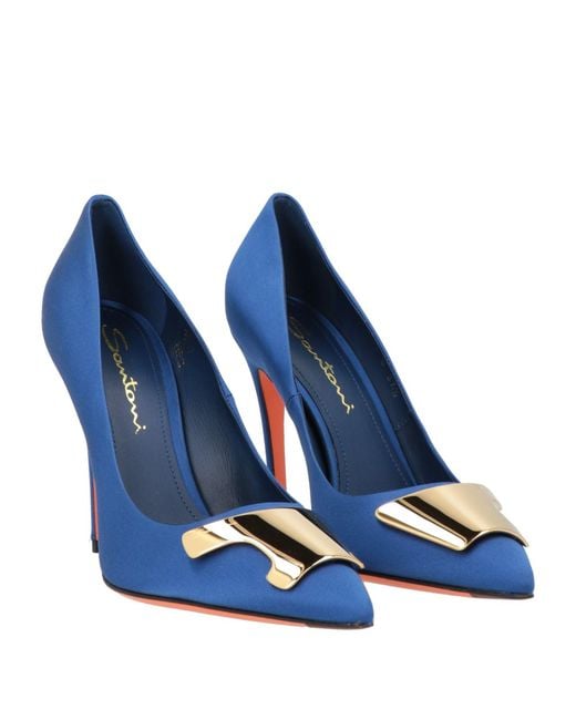 Santoni Blue Pumps