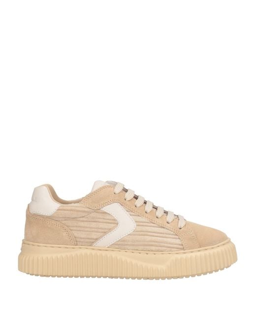 Voile Blanche Natural Sneakers Leather, Textile Fibers