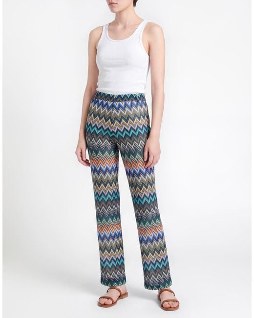 Missoni Blue Pants Viscose