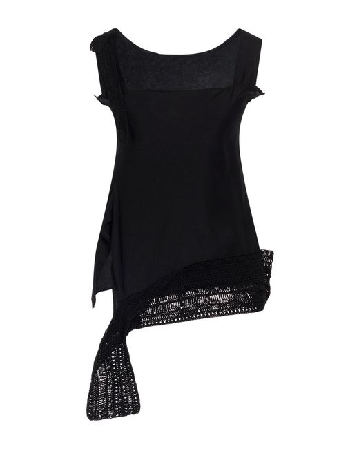 Y's Yohji Yamamoto Black Top Cupro