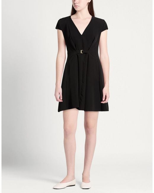 Kocca Black Mini Dress Polyester, Elastane
