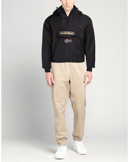 Napapijri Black Jacket Polyester for men