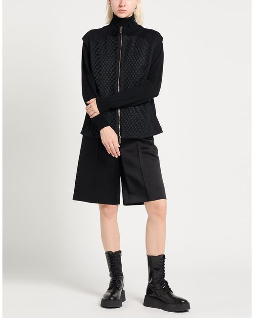 Moorer Black Vest Polyester, Polyamide, Elastane