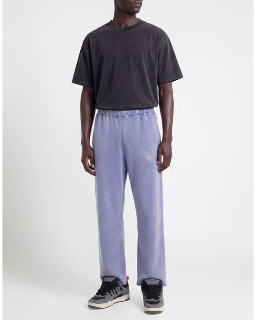 Aries Blue Lilac Pants Cotton for men