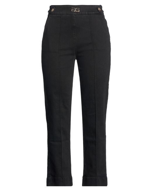 Gaelle Paris Black Jeans Cotton, Rubber