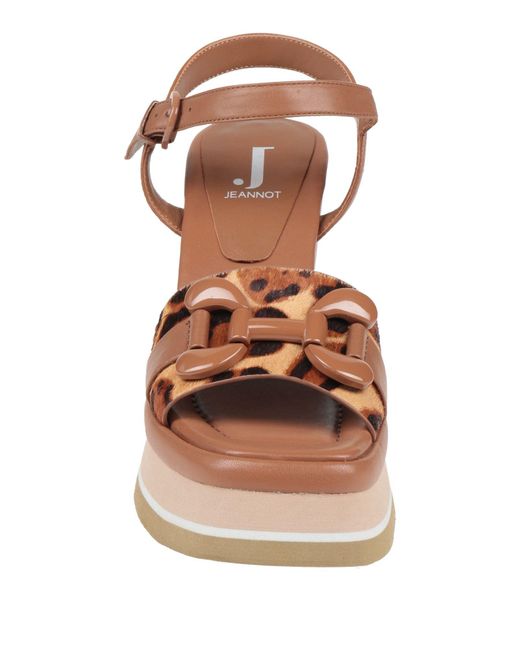 Jeannot Brown Sandals