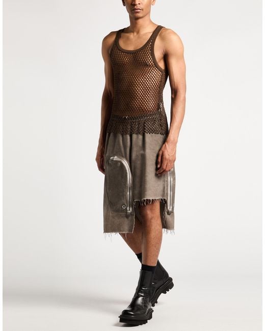 DSquared² Brown Tank Top Cotton for men