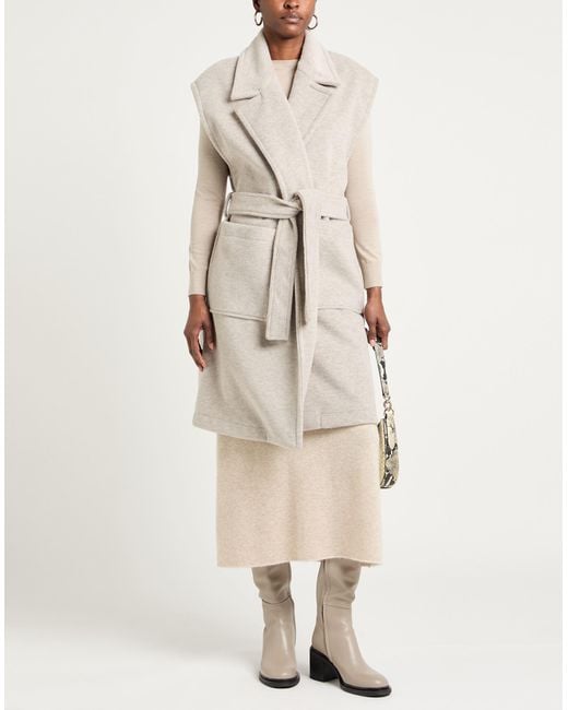 Please White Light Coat Polyester, Viscose