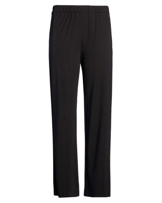 RUE DU BAC Black Pants Viscose, Polyamide, Elastane