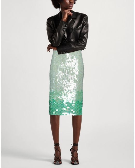 P.A.R.O.S.H. Green P.A.R.O..H. Midi Skirt Polyamide, Elastane, Pvc