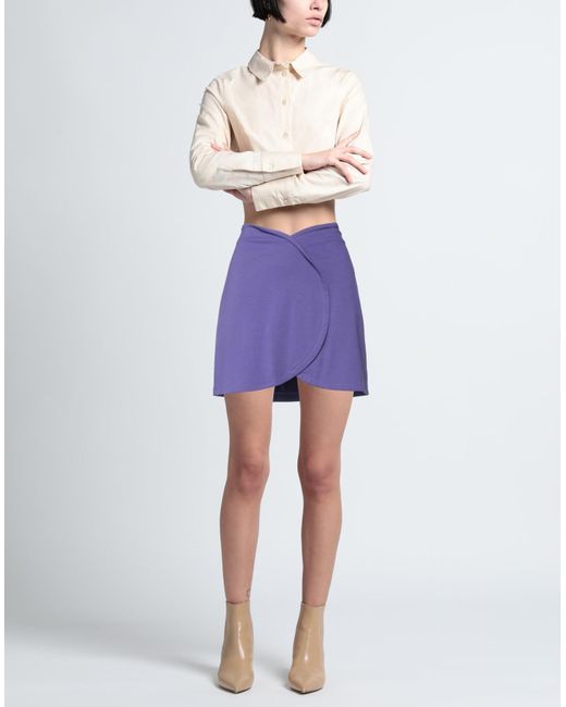 Suoli Purple Mini Skirt