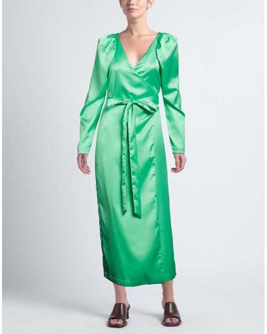 ROTATE BIRGER CHRISTENSEN Green Maxi Dress