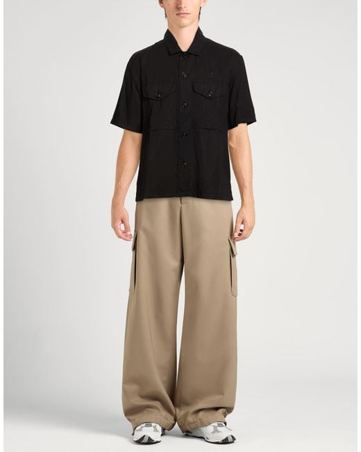 C P Company Black Shirt Cotton for men