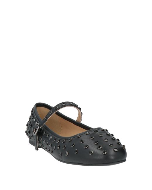 Alma En Pena. Black Ballet Flats