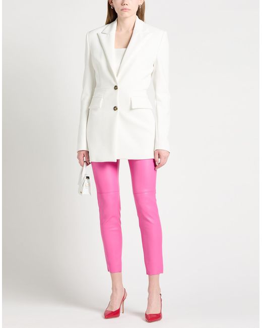 MSGM White Blazer