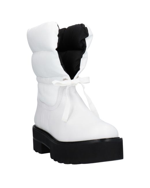 Stuart Weitzman White Ankle Boots