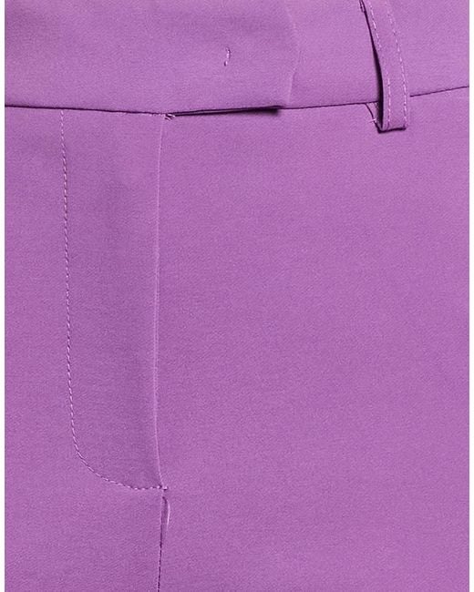 CafeNoir Purple Pants Polyester, Elastane