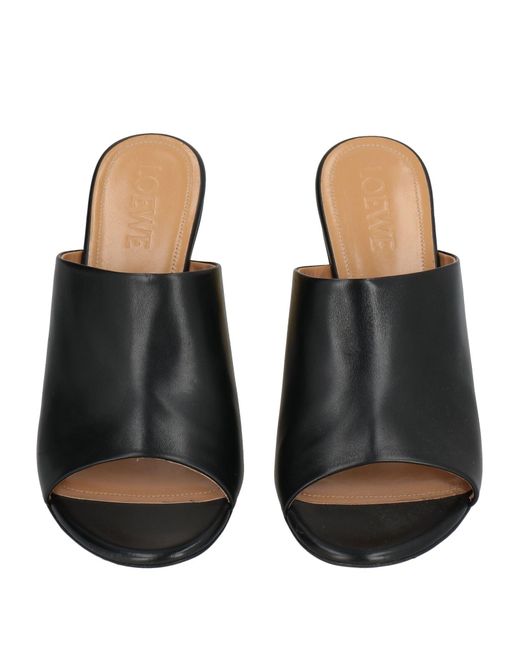 Loewe Black Sandals Leather