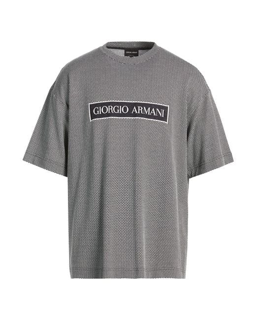Giorgio Armani Gray T-Shirt Cotton for men