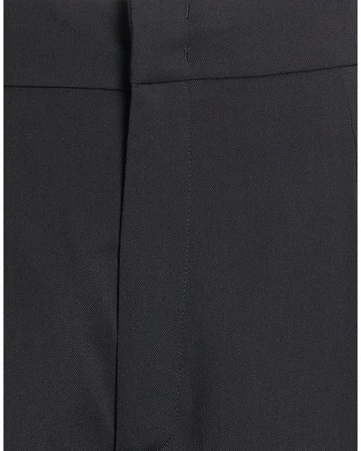 Twinset Black Pants Viscose, Polyester, Elastane