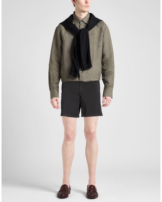 Theory Black Shorts & Bermuda Shorts Cotton, Elastane for men