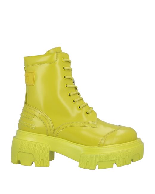 MSGM Yellow Ankle Boots