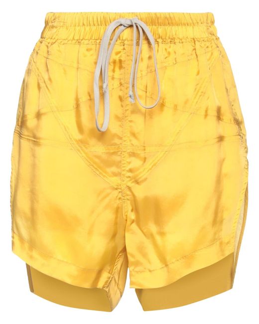 Rick Owens Yellow Shorts & Bermudashorts