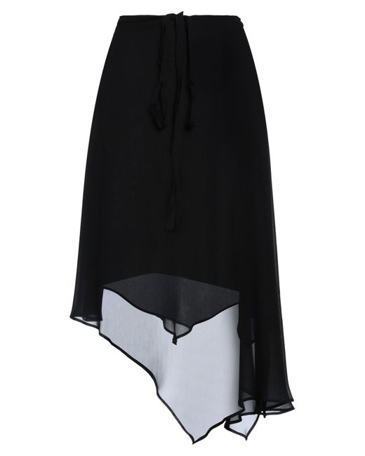 Ann Demeulemeester Black Midi Skirt